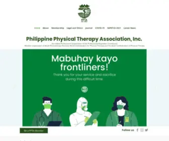 Philpta.org(The Philippine Physical Therapy Association) Screenshot