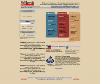 Philrecruit.com(PhilRecruit Online) Screenshot