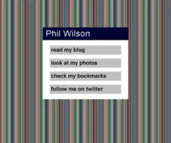 Philwilson.org(Phil Wilson) Screenshot