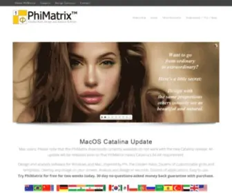 Phimatrix.com(Golden Ratio Design and Analysis Software) Screenshot