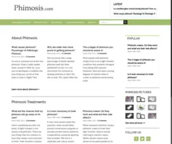 Phimosis.com(The most reliable source of tight foreskin information) Screenshot