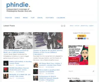 Phindie.com(An independent take on Philadelphia theater and arts) Screenshot