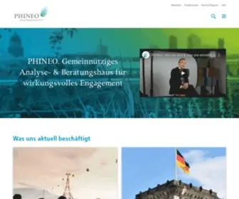 Phineo.org(Deutsch) Screenshot