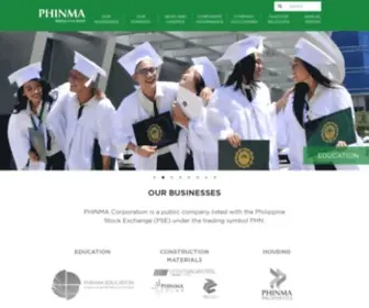 Phinma.com.ph(PHINMA Corporation) Screenshot