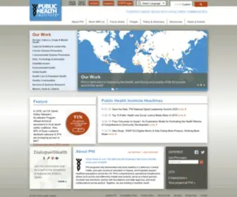 Phi.org(Public Health Institute) Screenshot