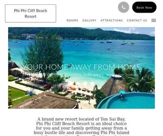 Phiphicliffbeach.com(Phi Phi Cliff Beach Resort) Screenshot