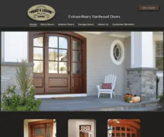 Phirstandlassing.com(Custom wood doors) Screenshot