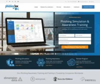 Phishingbox.com(Phishing simulation) Screenshot