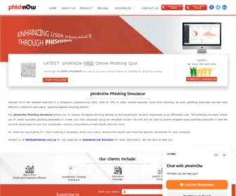 Phishnow.com.sg(PhishnOw Phishing Simulator) Screenshot