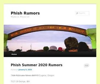 Phishrumors.com(Phish Rumors) Screenshot