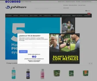 Phiten.com.mx(Inicio en Phiten Mexico) Screenshot