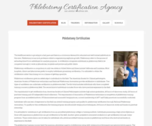 Phlebotomycertification.co(Phlebotomy Certification) Screenshot