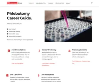 Phlebotomyscout.com(Phlebotomy Career Guide) Screenshot