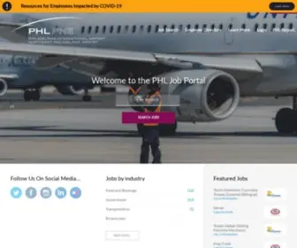 PHljobportal.org(The Philadelphia International Airport) Screenshot