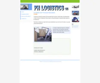 Phlogistics.co.za(PH Logistics) Screenshot