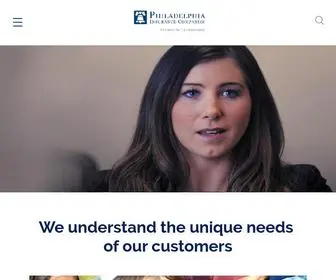 PHLY.com(Philadelphia Insurance Companies) Screenshot