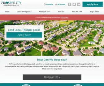 PHmloans.com(Prosperity Home Mortgage) Screenshot