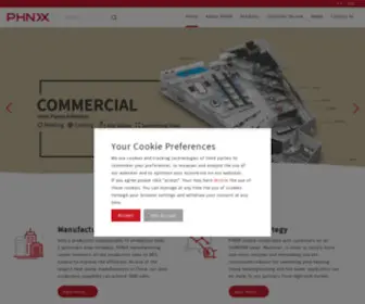 Phnix-E.com(Air Source Heat Pumps) Screenshot