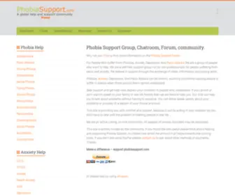 Phobiasupport.com(Phobia Support) Screenshot