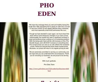 Phoedencherryhill.com(Pho Eden) Screenshot