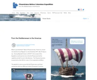 Phoeniciansbeforecolumbus.com(PHOENICIANS BEFORE COLUMBUS EXPEDITION) Screenshot