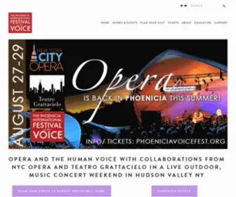 Phoeniciavoicefest.org(Phoenicia International Festival of The Voice) Screenshot