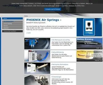 Phoenix-Airsprings.com(Leistungsstarke Luftfedern) Screenshot