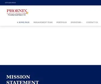 Phoenix-Cos.com(Phoenix Rising Companies Presently Resort Savers INC) Screenshot