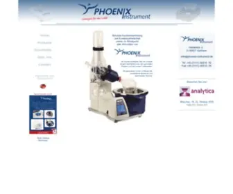 Phoenix-Instrument.de(Phoenix instrument • Lösungen für das Labor) Screenshot