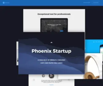 Phoenix-Startup.com(Phoenix Startup UI kit) Screenshot