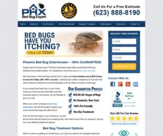 Phoenixbedbugexpert.com(Bed Bug Exterminator Phoenix AZ) Screenshot