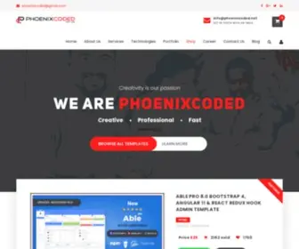 Phoenixcoded.net(Web development company) Screenshot
