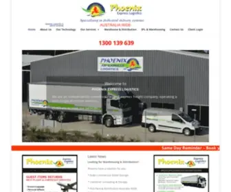 Phoenixcouriers.com.au(Phoenix Express Couriers Sunshine Coast & Brisbane) Screenshot