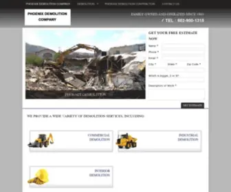 PhoenixDemolitioncompany.com(Phoenix Demolition Company) Screenshot