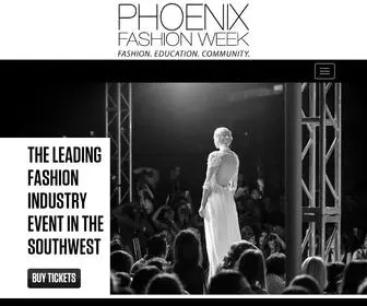 Phoenixfashionweek.com(Bridging Designers & Buyers) Screenshot