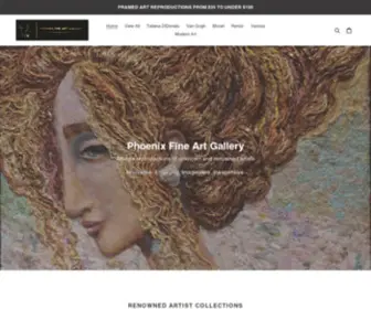 Phoenixfineartgallery.com(Phoenix Fine Art Gallery) Screenshot