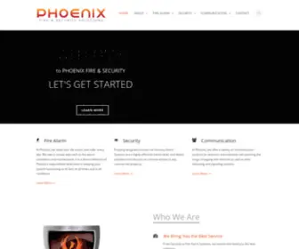 Phoenixfireandsecurity.com(Phoenix Fire and Security Landing Page) Screenshot