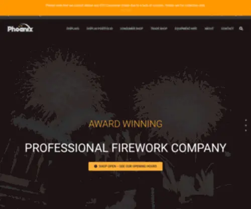 Phoenixfireworks.co.uk(Buy Fireworks Online) Screenshot