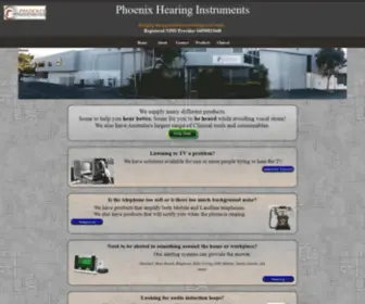 Phoenixhearing.com.au(Phoenix Hearing Instruments) Screenshot