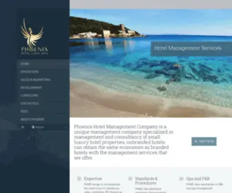 Phoenixhmc.com(Independent Hotel Management) Screenshot