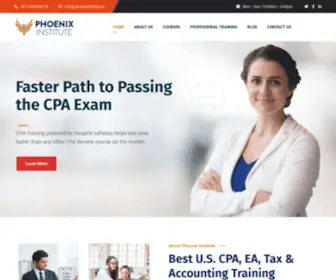 Phoenixinstitute.in(Advanced Your Career with US CPA & Enrolled Agent Exam Coaching at Phoenix) Screenshot