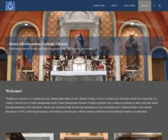 Phoenixlatinmass.org(Mater Misericordiæ Catholic Church) Screenshot