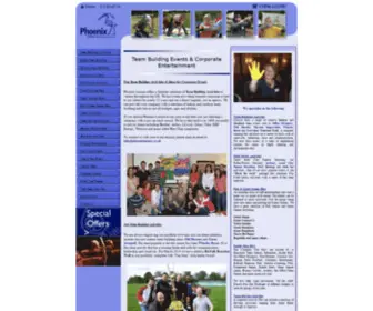 Phoenixleisure.co.uk(Team Building Activities) Screenshot