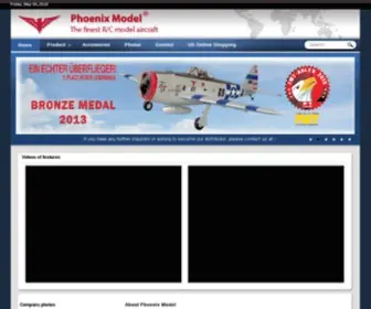 Phoenixmodel.com(Aircraft model Manufacturer) Screenshot