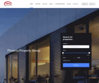 Phoenixpropertygroup.net(Real Estate) Screenshot