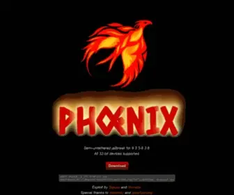 Phoenixpwn.com(Phoenix Jailbreak) Screenshot