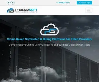 Phoenixsoft.com(Cloud-Based SoftSwitch and Billing Platforms for Telco Providers) Screenshot