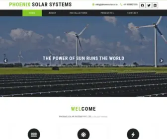 Phoenixsolar.co.in(Phoenix Solar Systems Pvt) Screenshot