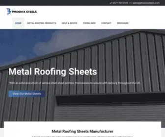 Phoenixsteels.com(Metal Roofing Sheets & Cladding UK Manufacturer) Screenshot