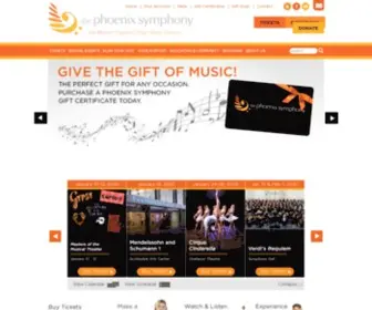 Phoenixsymphony.org(The Phoenix Symphony) Screenshot